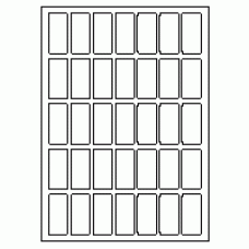 549 - Label Size 24mm x 51mm - 35 labels per sheet